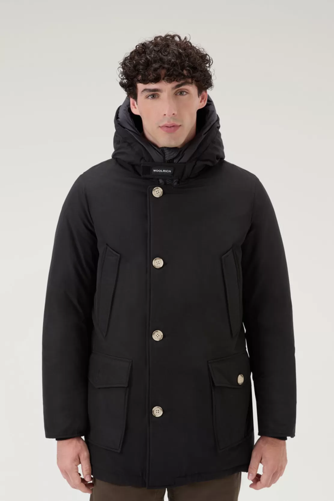 Woolrich Arctic Parka Aus Ramar Cloth Black Clearance