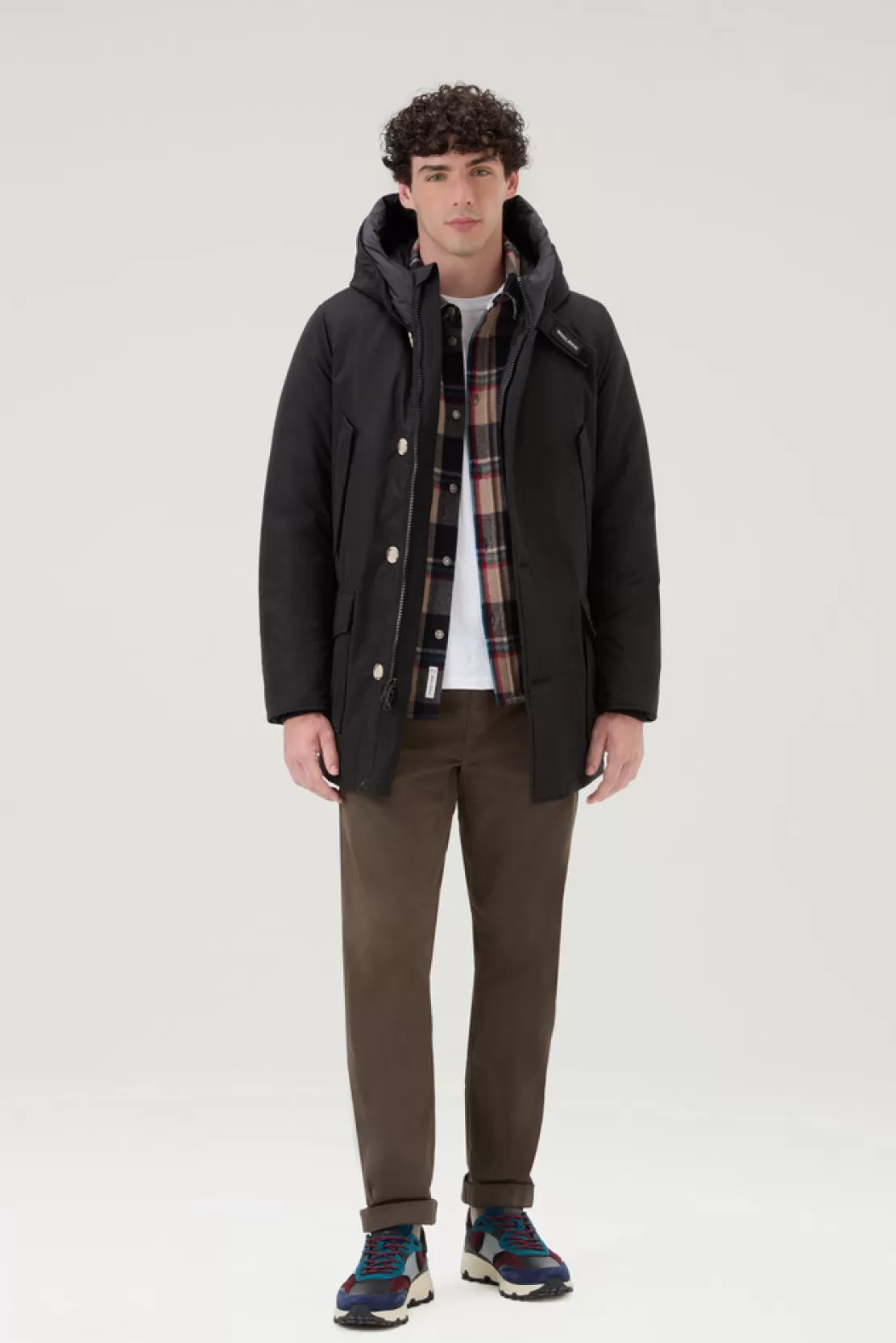 Woolrich Arctic Parka Aus Ramar Cloth Black Clearance