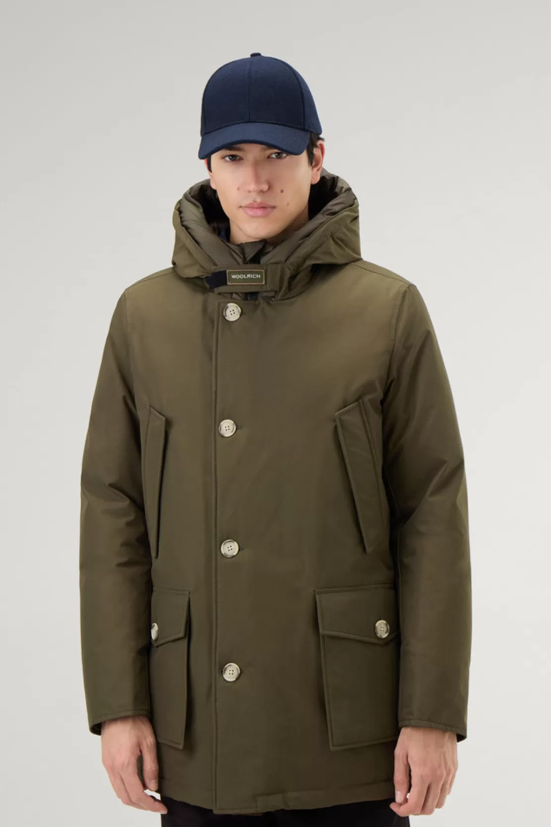 Woolrich Arctic Parka Aus Ramar Cloth Dark Green Fashion