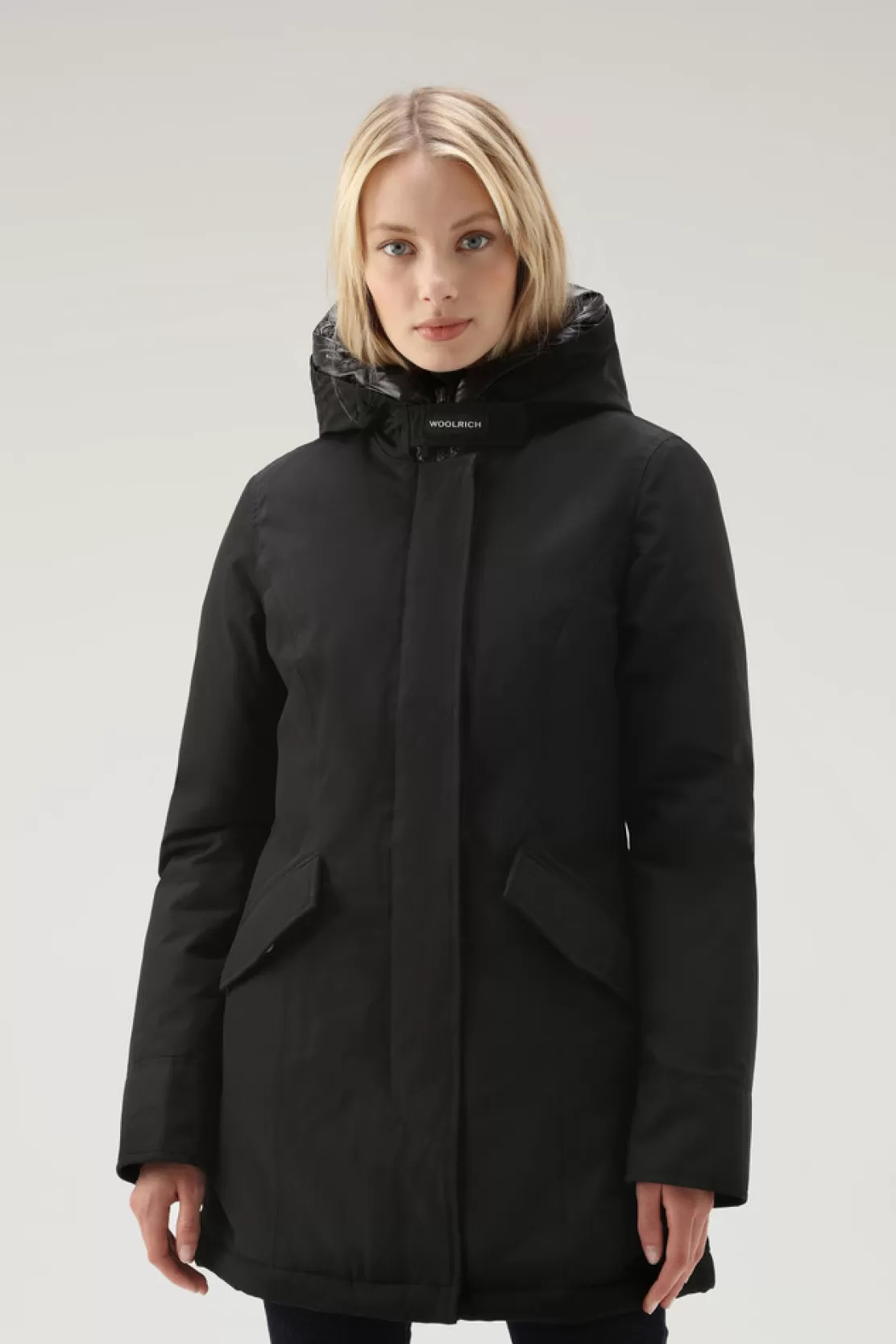 Woolrich Arctic Parka Aus Ramar Cloth Black Outlet