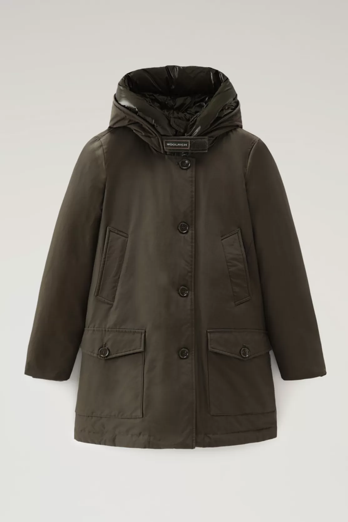 Woolrich Arctic Parka Aus Ramar Cloth Mit Vier Taschen Dark Green Fashion