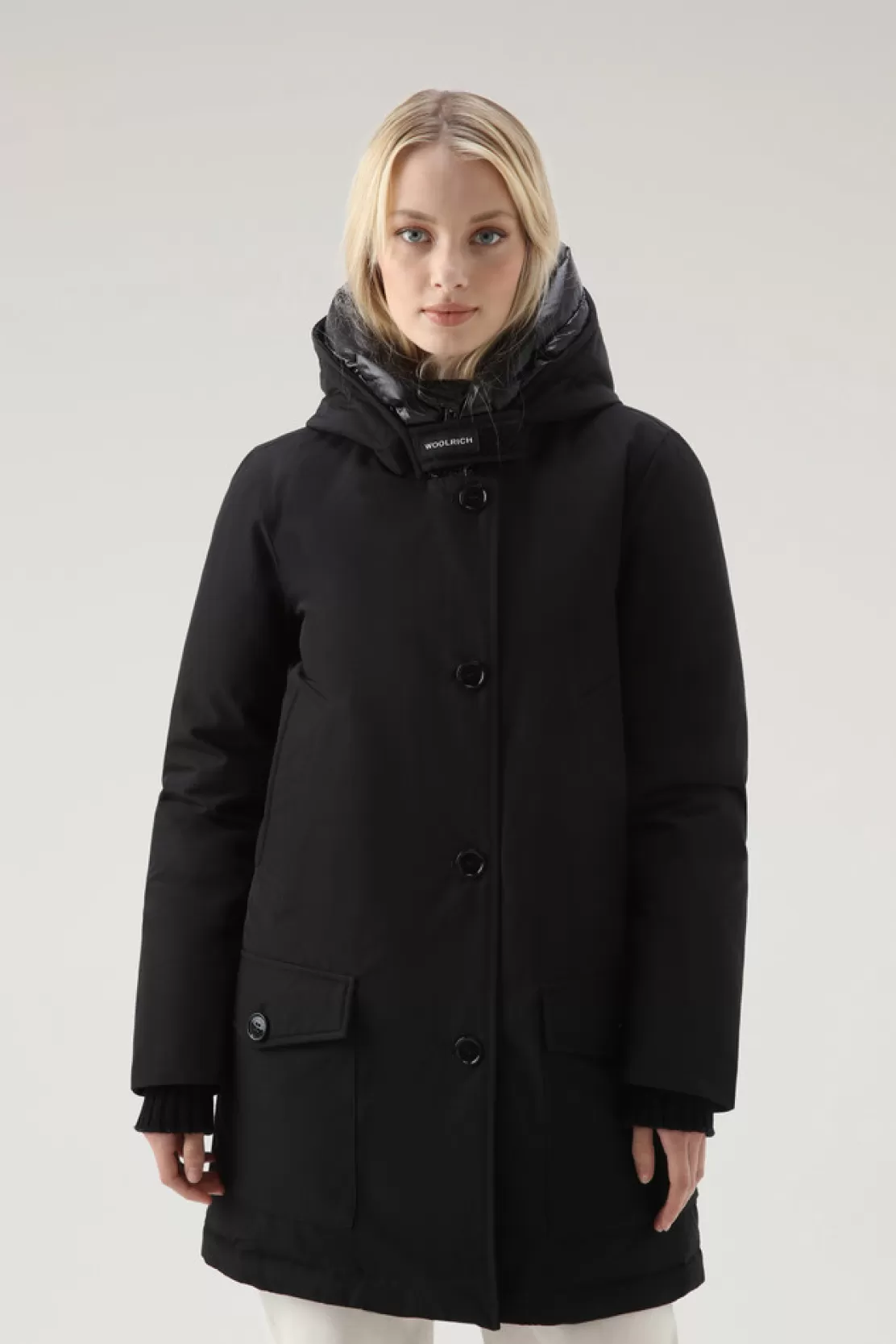 Woolrich Arctic Parka Aus Ramar Cloth Mit Vier Taschen Black Flash Sale