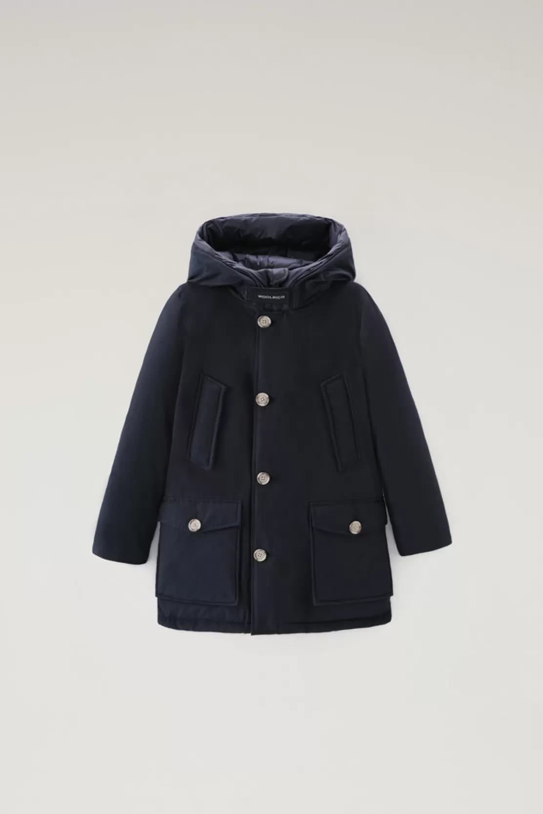 Woolrich Arctic Parka Für Jungen Aus Ramar Cloth Melton Blue Shop