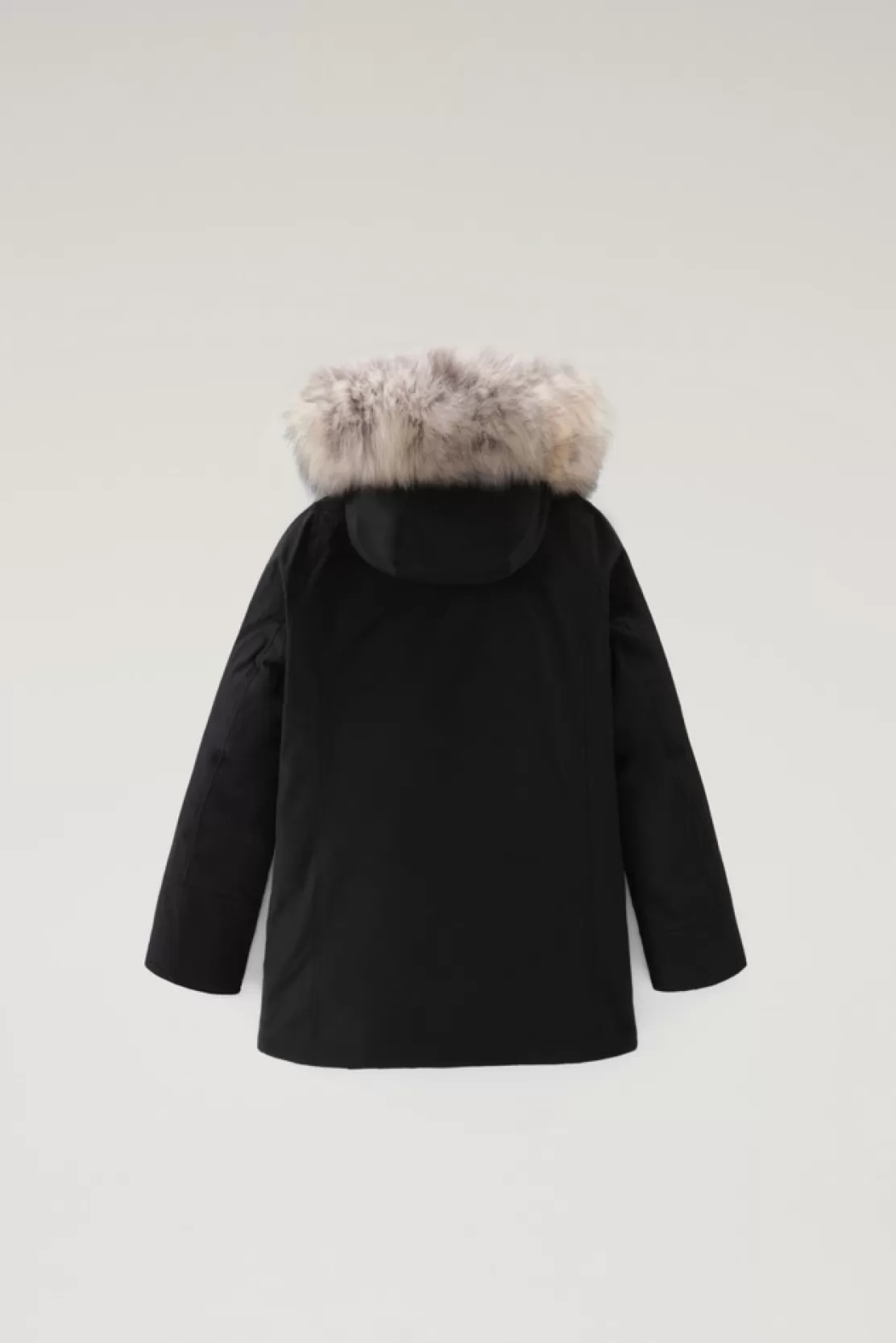 Woolrich Arctic Parka Mit Abnehmbarem Pelzbesatz Für Mädchen Black New