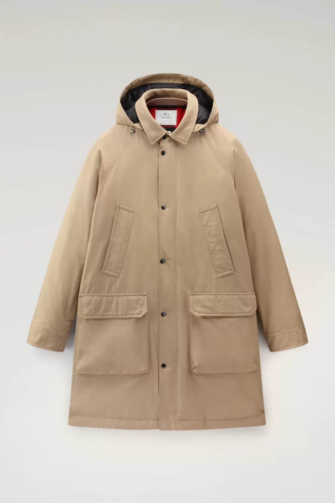 Woolrich Authentic-Mantel Mit Raglanärmeln Gold Khaki Outlet