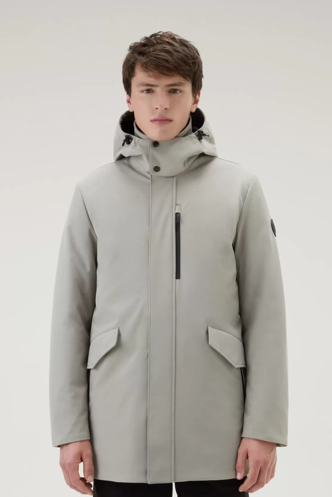 Woolrich Barrow Mac Mantel Aus Tech Softshell Taupe Online