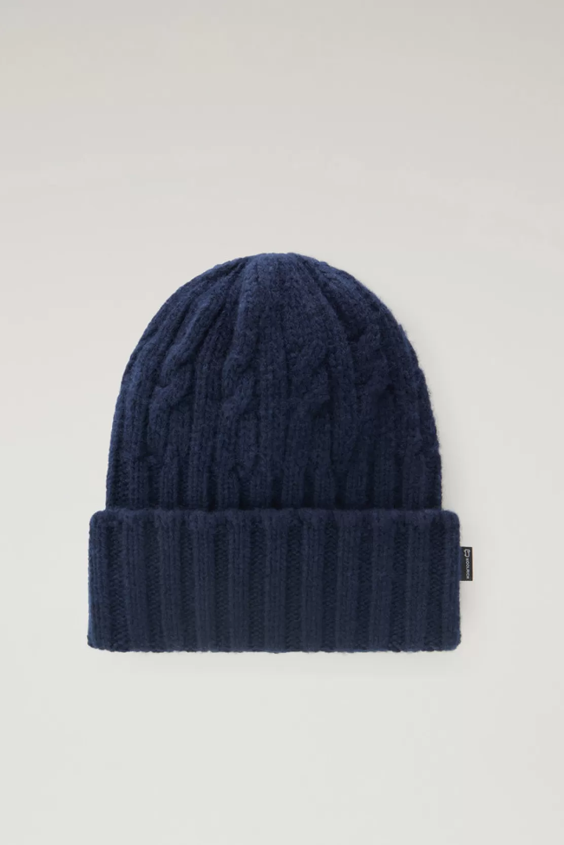 Woolrich Beanie Aus Reiner Schurwolle Melton Blue Cheap