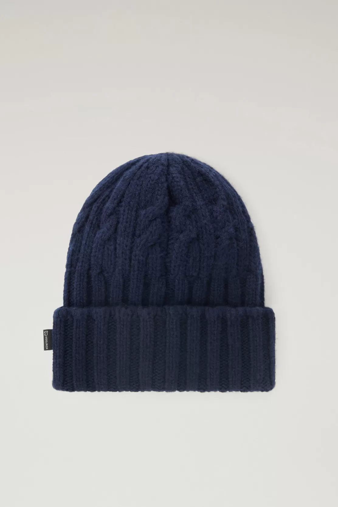 Woolrich Beanie Aus Reiner Schurwolle Melton Blue Cheap