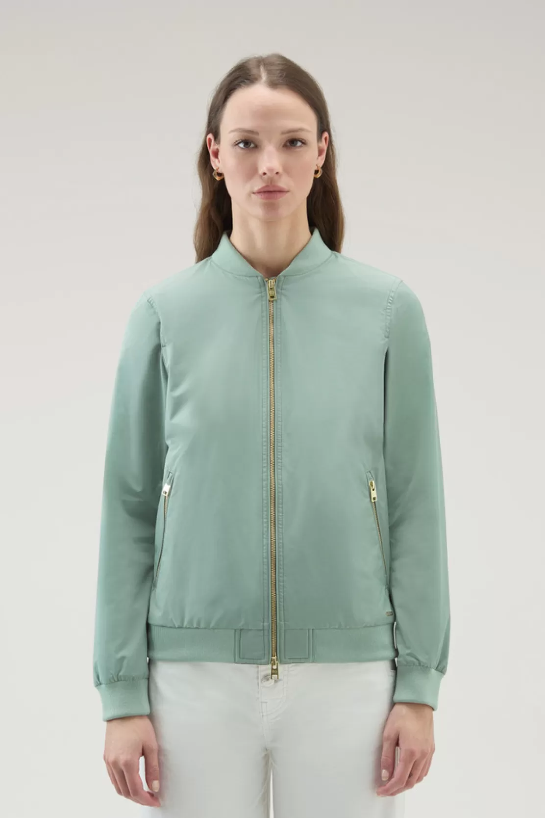 Woolrich Bomberjacke Charlotte Aus Urban Touch Sage Flash Sale