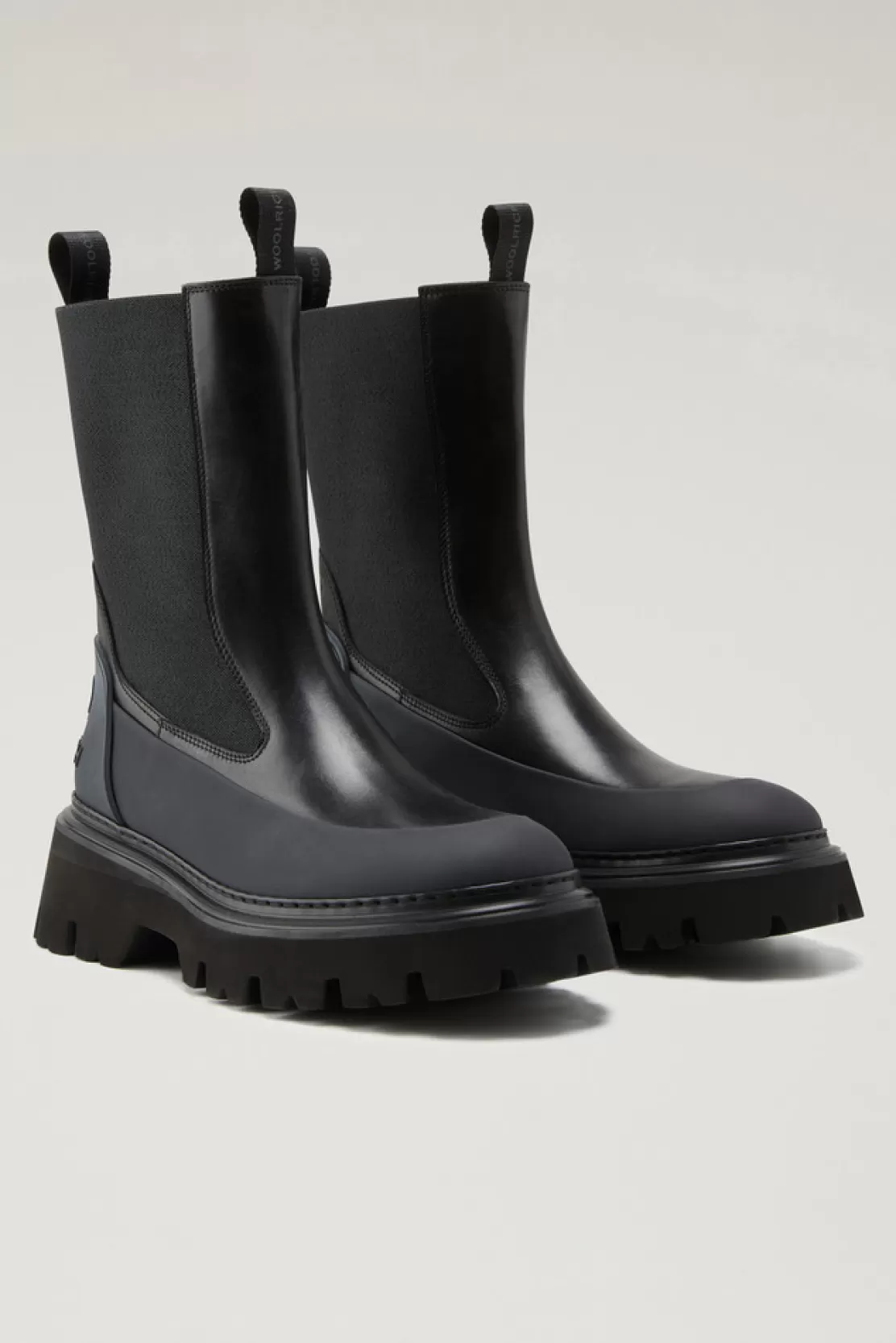 Woolrich Chelsea Stiefel Mit Profilsohle Black Black Flash Sale