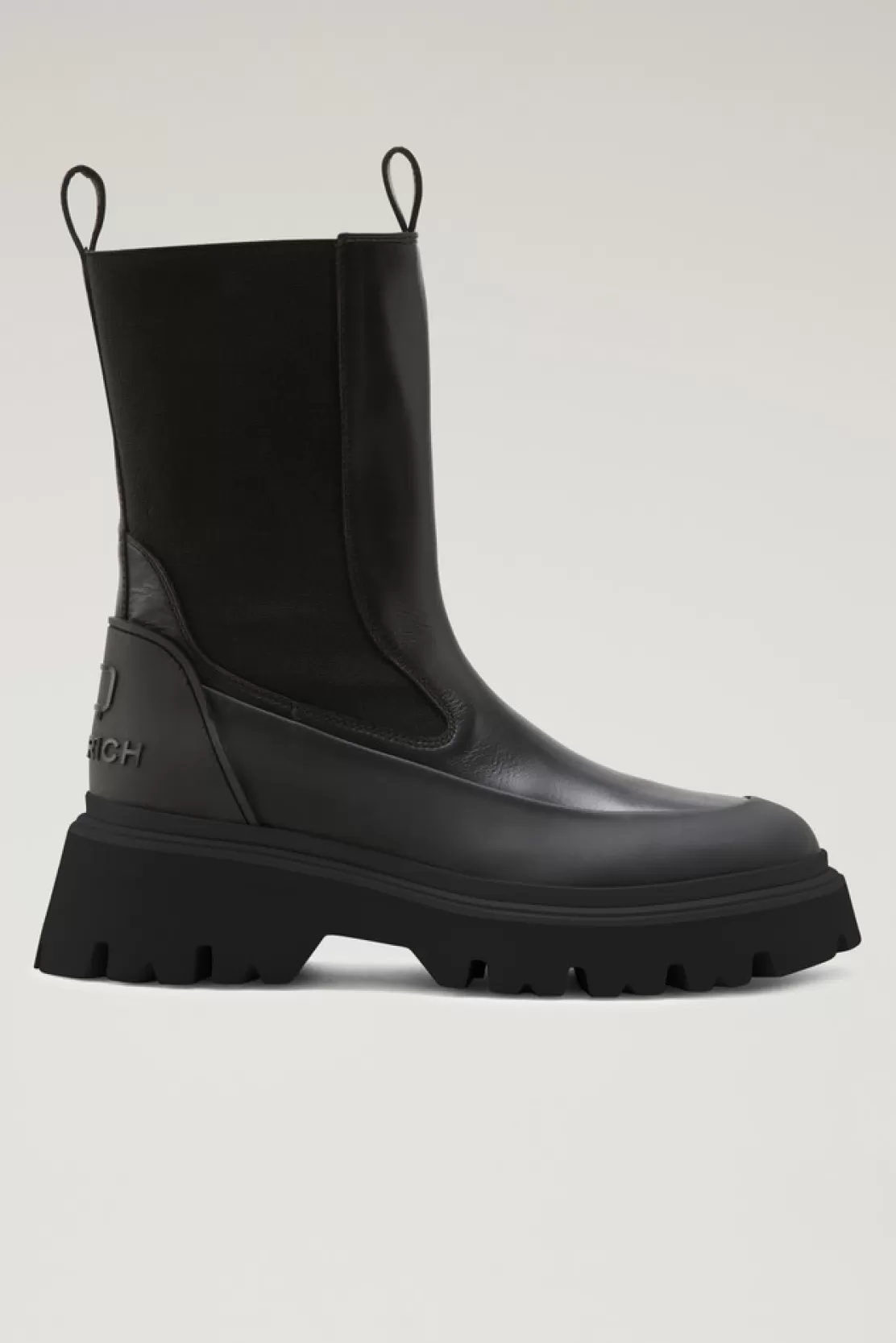 Woolrich Chelsea-Stiefel Mit Militärprofil Black Black Fashion