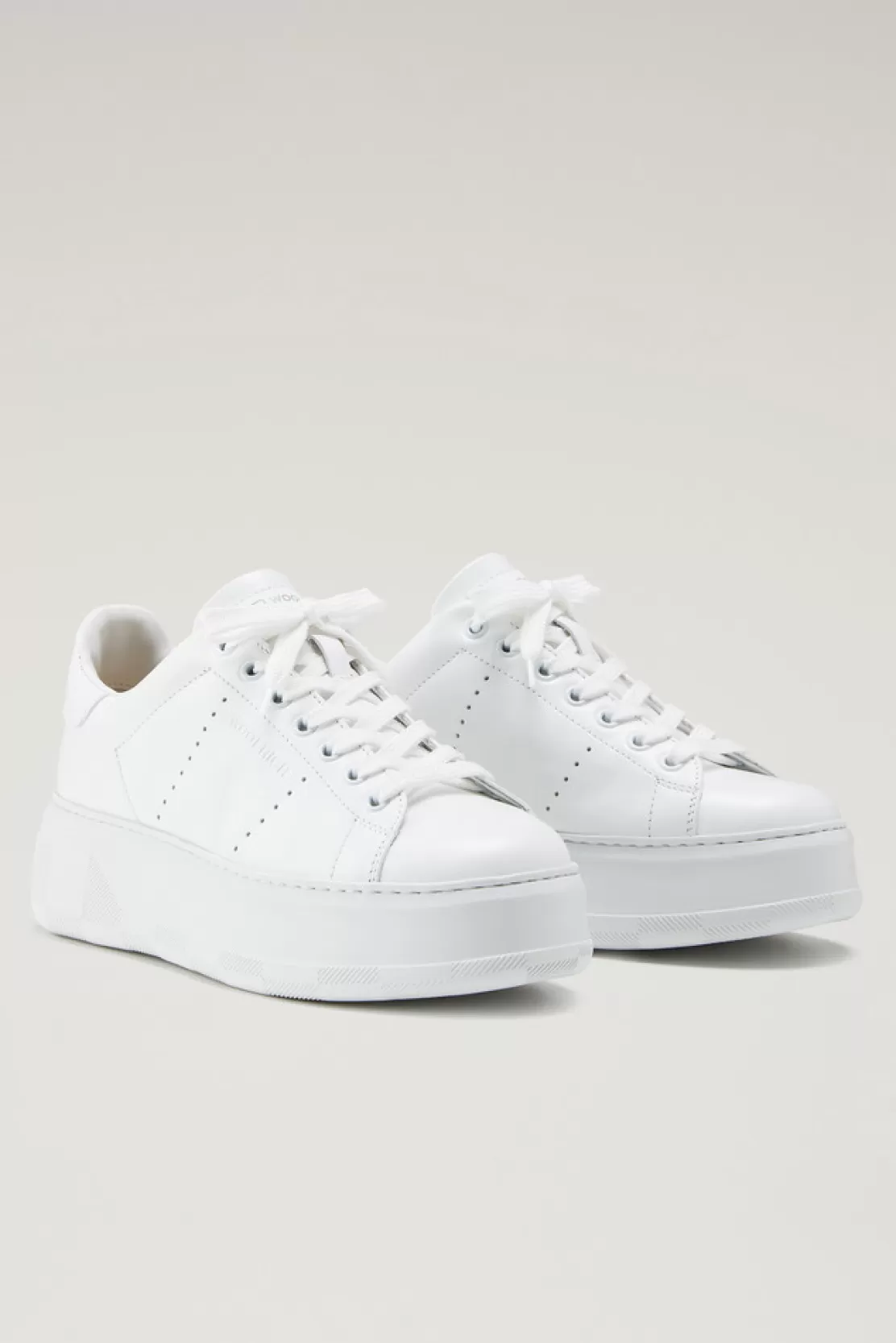 Woolrich Chunky Court Sneakers Aus Leder White White Cheap