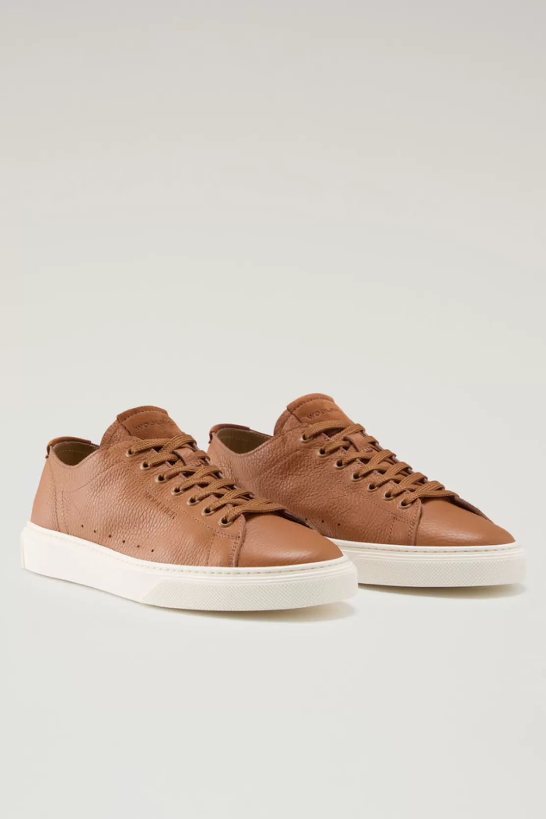 Woolrich Cloud Court Sneakers Aus Gewalktem Leder Cognac Cheap