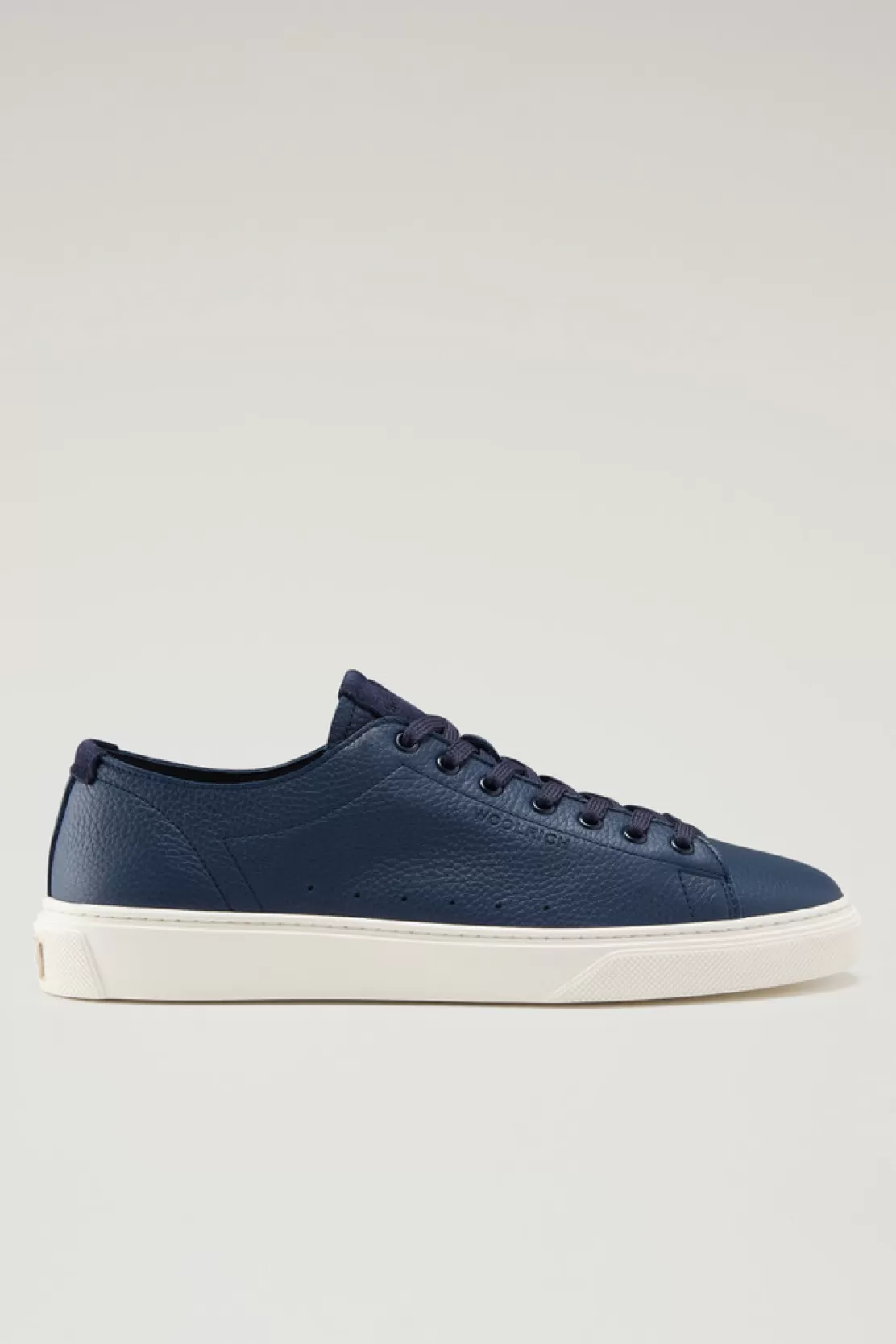 Woolrich Cloud Court Sneakers Aus Gewalktem Leder Blue Fashion