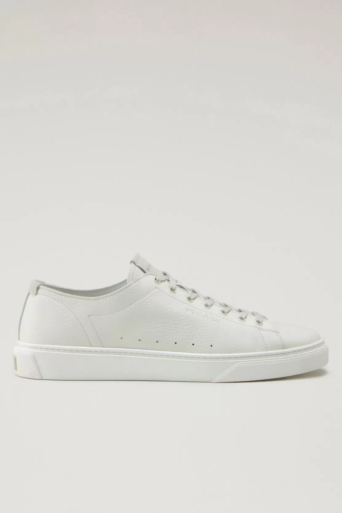 Woolrich Cloud Court Sneakers Aus Gewalktem Leder Cream Sale