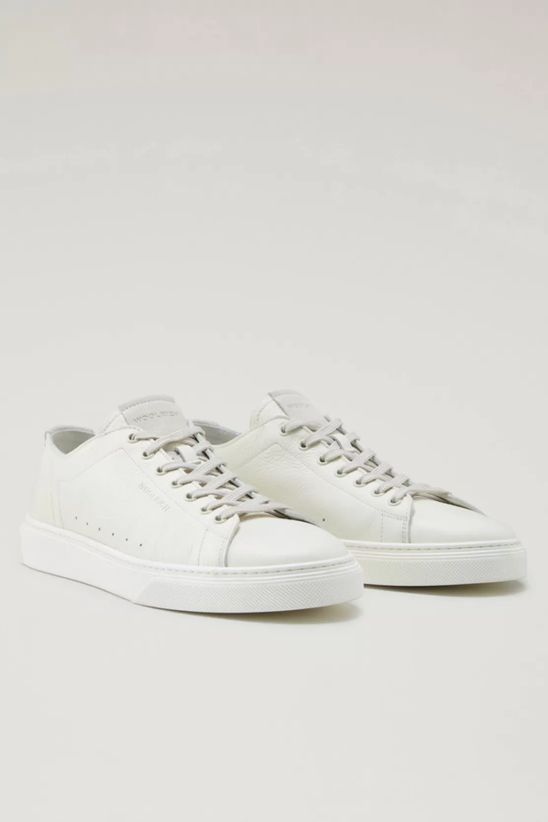 Woolrich Cloud Court Sneakers Aus Gewalktem Leder Cream Sale