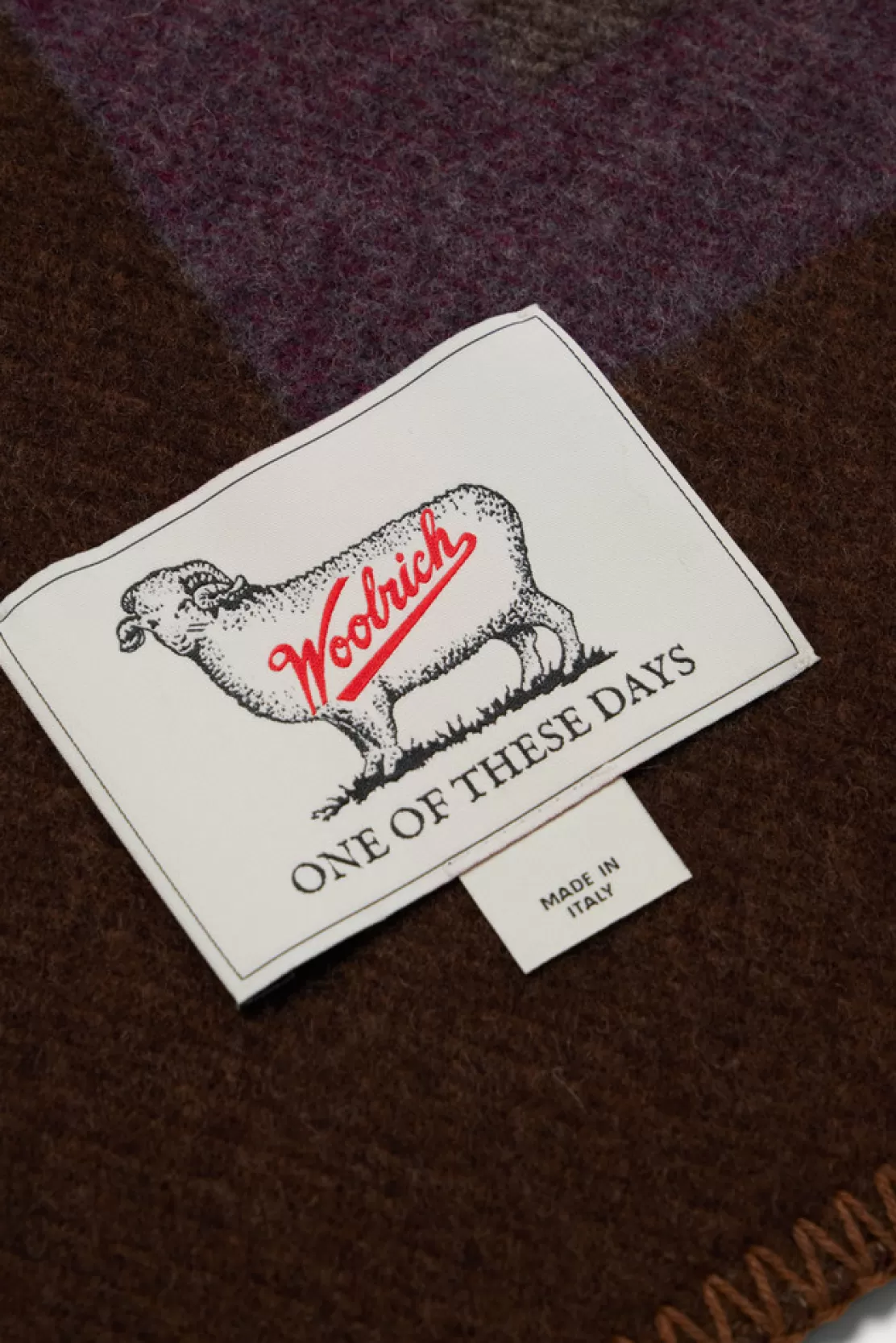 Woolrich Decke Aus Einer Wollmischung Mit Jacquard-Verarbeitung - One Of These Days / Stripe Sand Sale