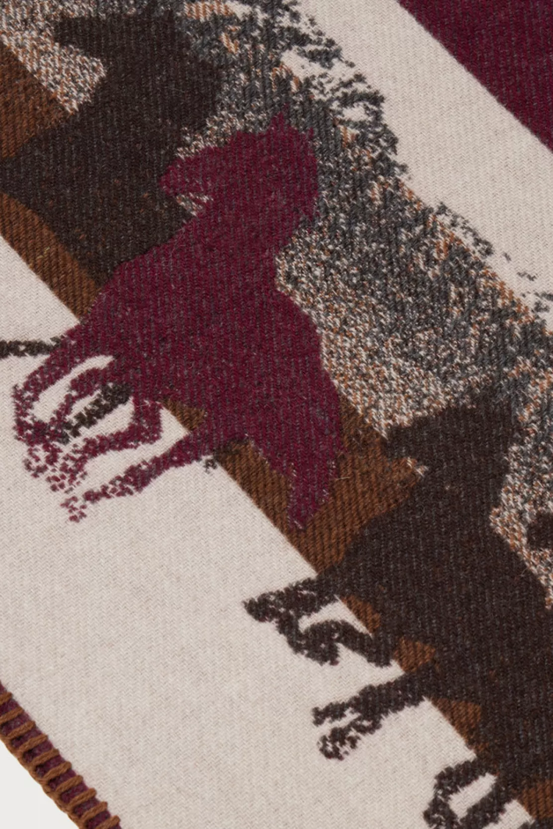Woolrich Decke Aus Einer Wollmischung Mit Jacquard-Verarbeitung - One Of These Days / Stripe Sand Sale