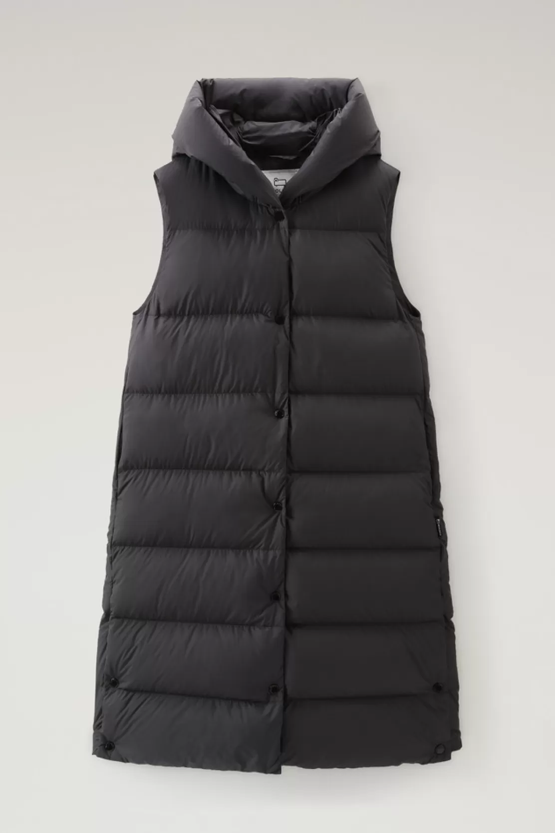 Woolrich Ellis Lange Mikrofaserweste Black Online