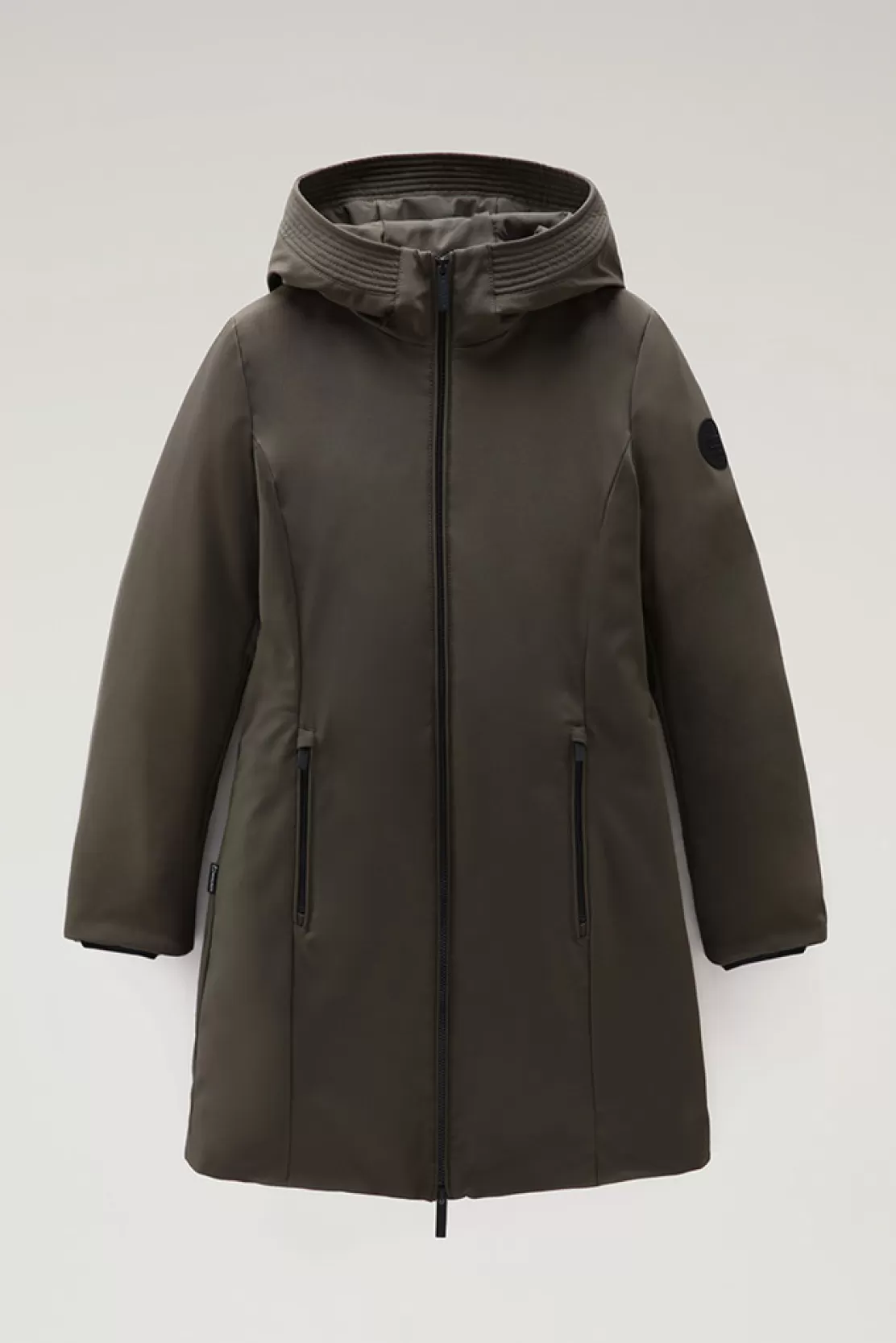 Woolrich Firth Parka Aus Softshell Dark Green Best Sale