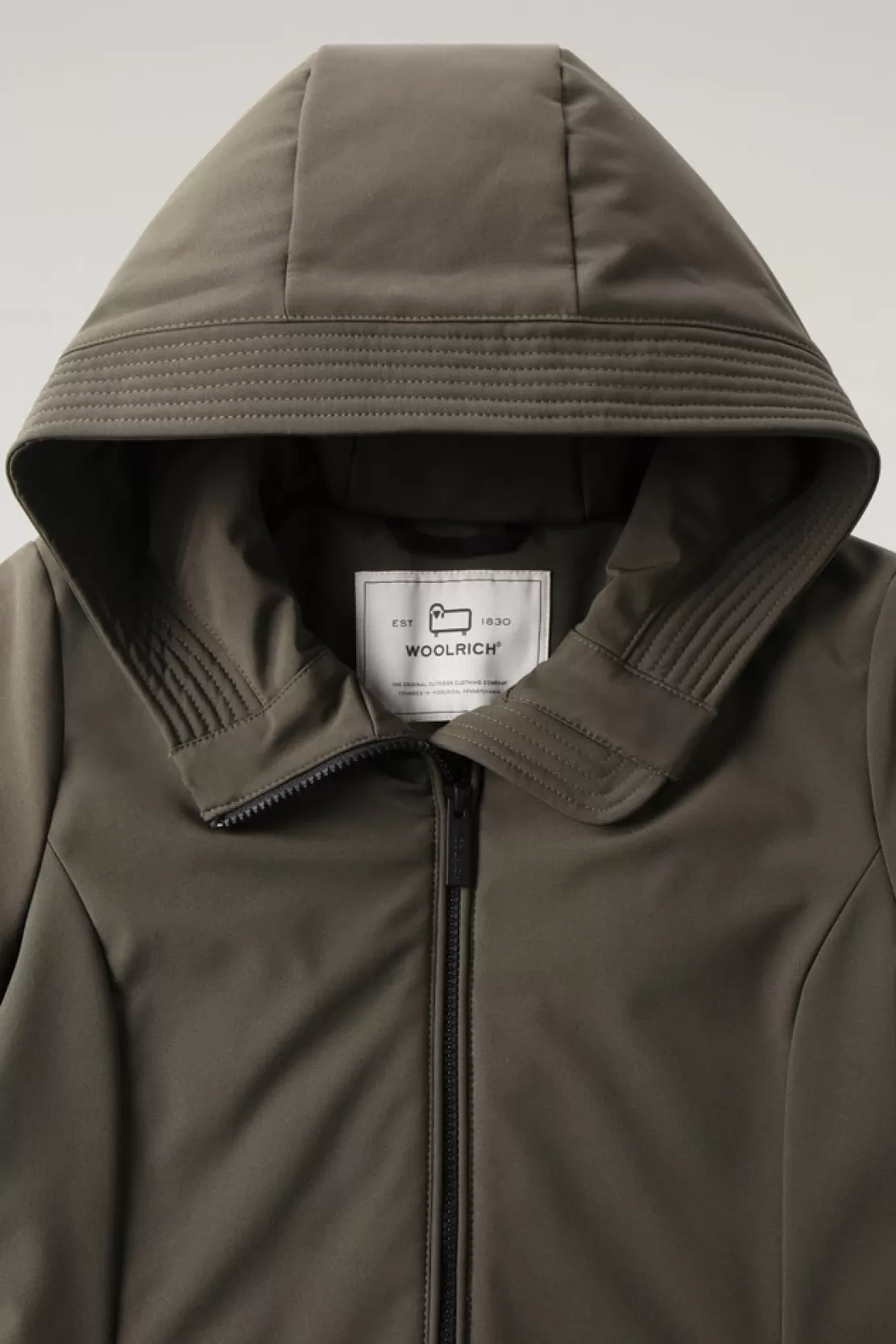 Woolrich Firth Parka Aus Softshell Dark Green Best Sale