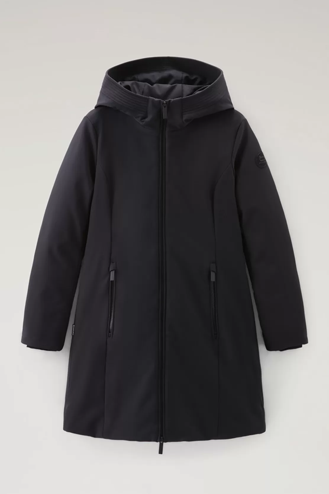 Woolrich Firth Parka Aus Softshell Black Clearance