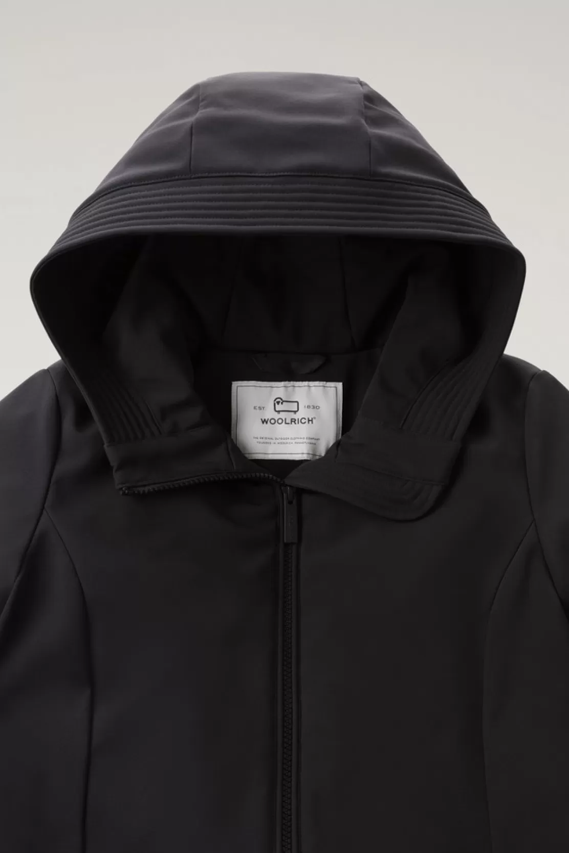 Woolrich Firth Parka Aus Softshell Black Clearance