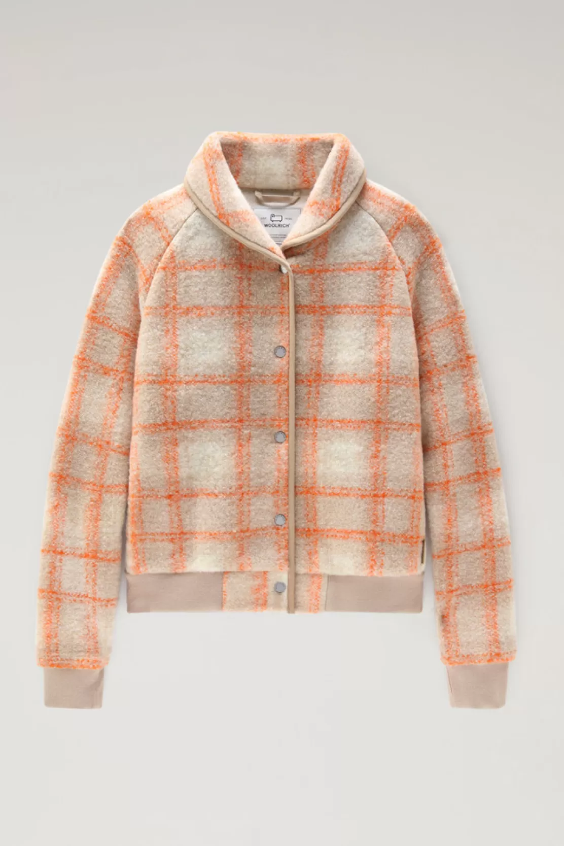 Woolrich Gentry-Bomberjacke Mit Karomuster Aus Wollmischung Gold Check Online