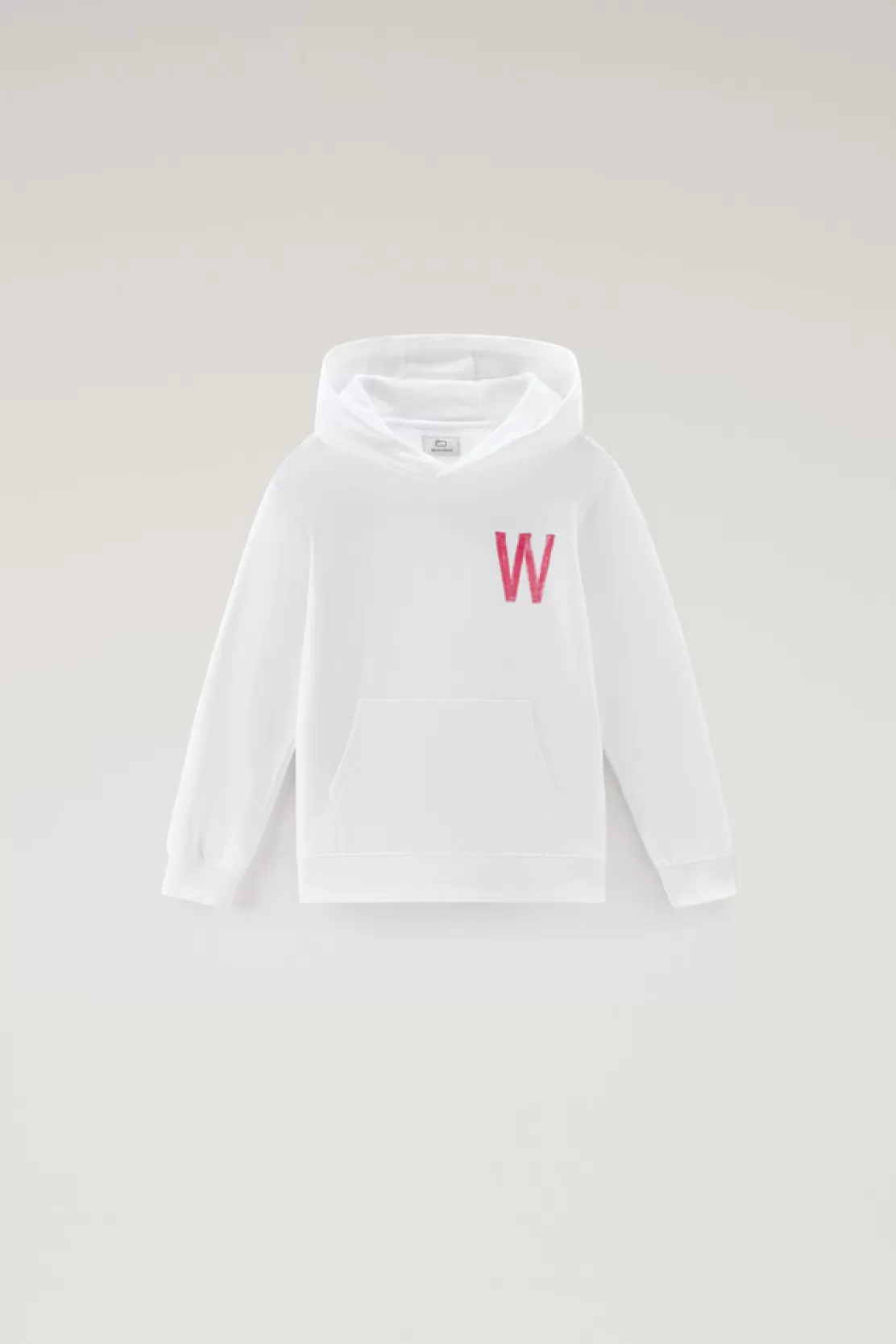 Woolrich Kapuzen-sweatshirt Für Jungen Aus Reiner Baumwolle Bright White Shop