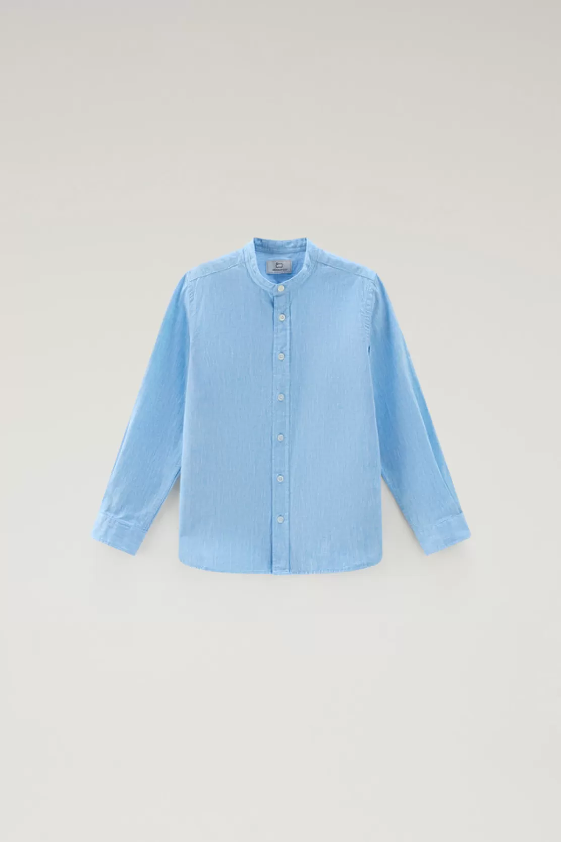 Woolrich Koreanisches Shirt Für Jungen Aus Leinen-Baumwoll-Materialmix Sea Breeze Shop