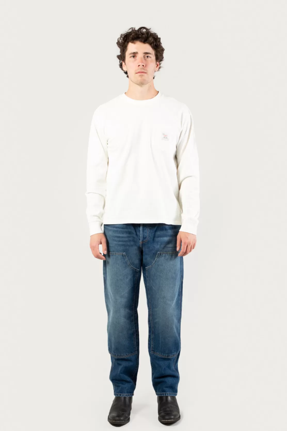 Woolrich Langarmshirt Aus Reiner Baumwolle - One Of These Days / Bone Best Sale