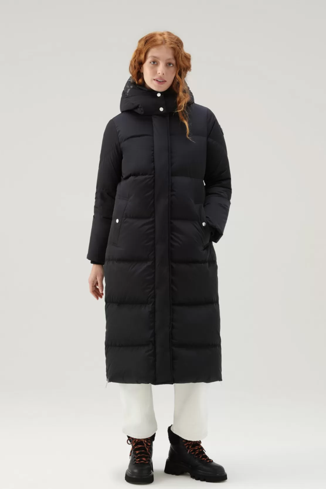 Woolrich Langer Aurora Parka Aus Stretch-Nylon Black Shop