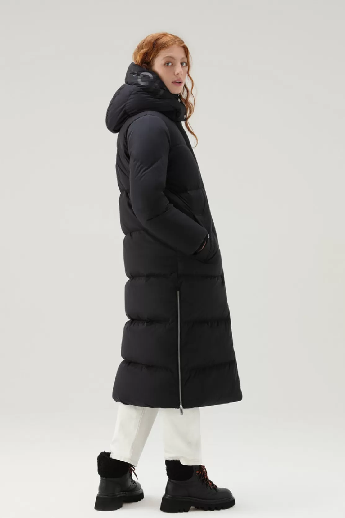 Woolrich Langer Aurora Parka Aus Stretch-Nylon Black Shop