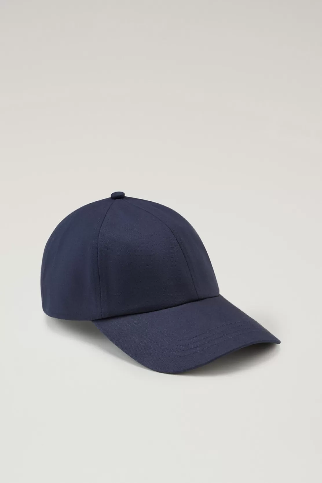 Woolrich Logo-Baseballkappe Aus Reinem Baumwolltwill Melton Blue Outlet