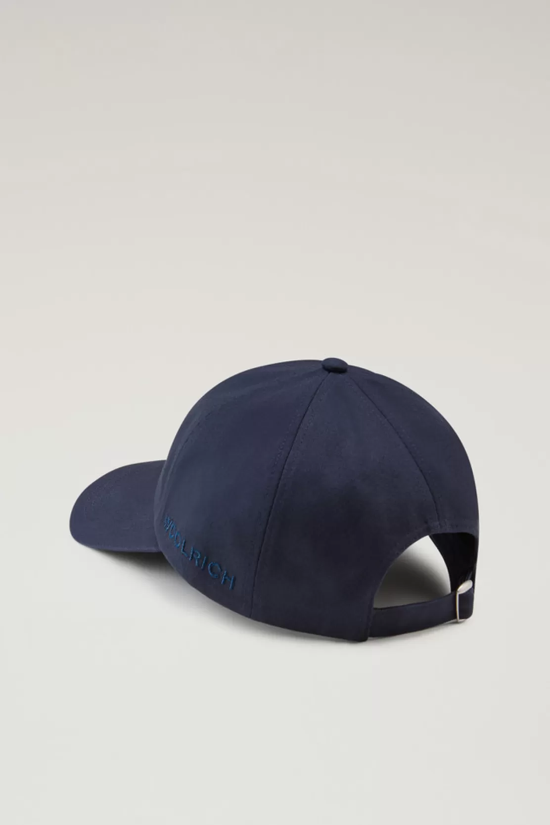 Woolrich Logo-Baseballkappe Aus Reinem Baumwolltwill Melton Blue Outlet