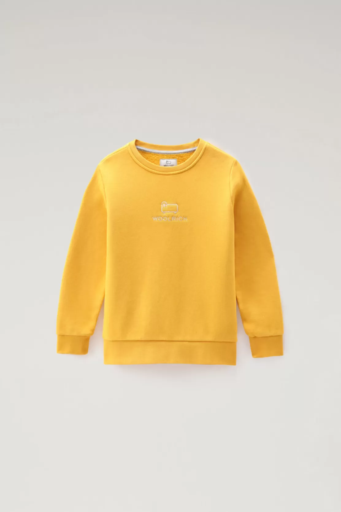 Woolrich Logo-Sweatshirt Mit Rundhalsausschnitt Aus Fleece Für Jungen Buddagold Discount