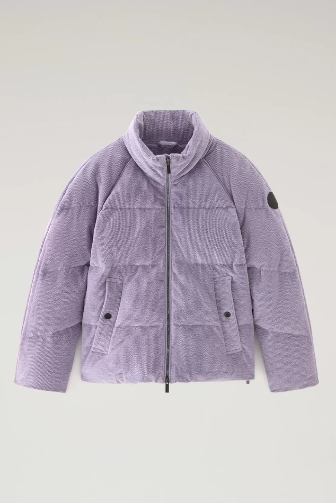 Woolrich Minehart Kord-Daunenjacke Lilac Dawn New