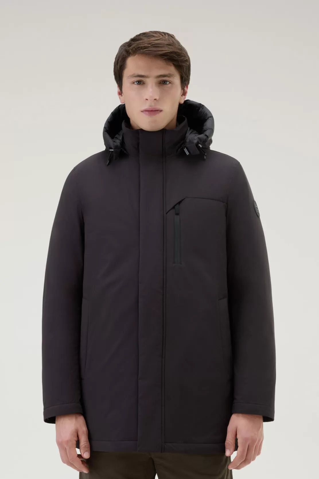 Woolrich Mountain Parka Aus Stretch-Nylon Black Online