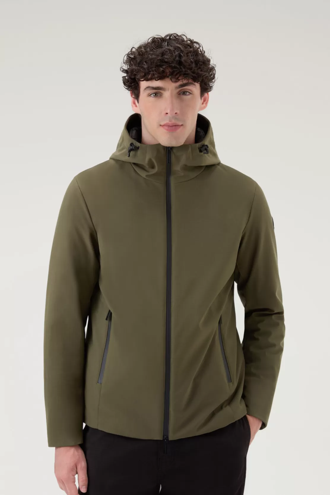 Woolrich Pacific Jacke Aus Tech Softshell Dark Green Sale