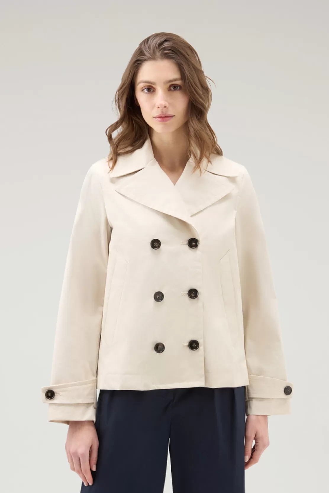 Woolrich Peacoat Havice In Best Cotton Light Oak Best Sale