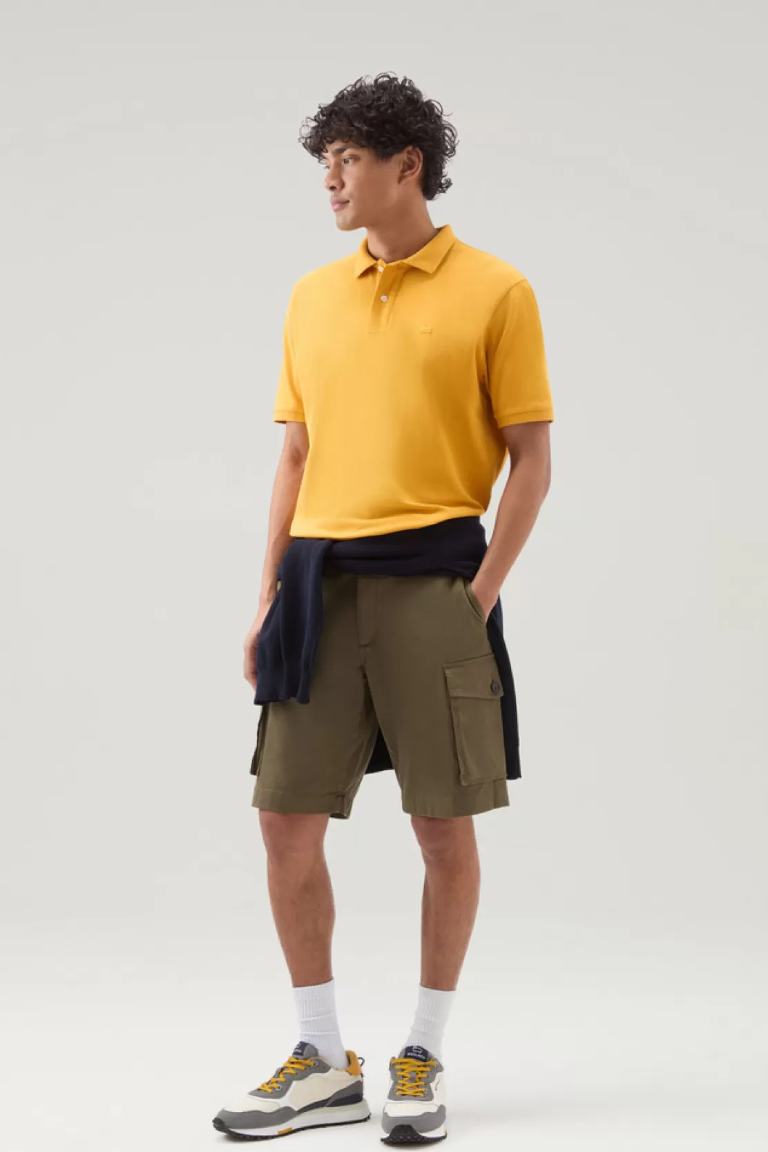 Woolrich Polo-Shirt Aus Piqué Aus Reiner Baumwolle Golden Glow Sale