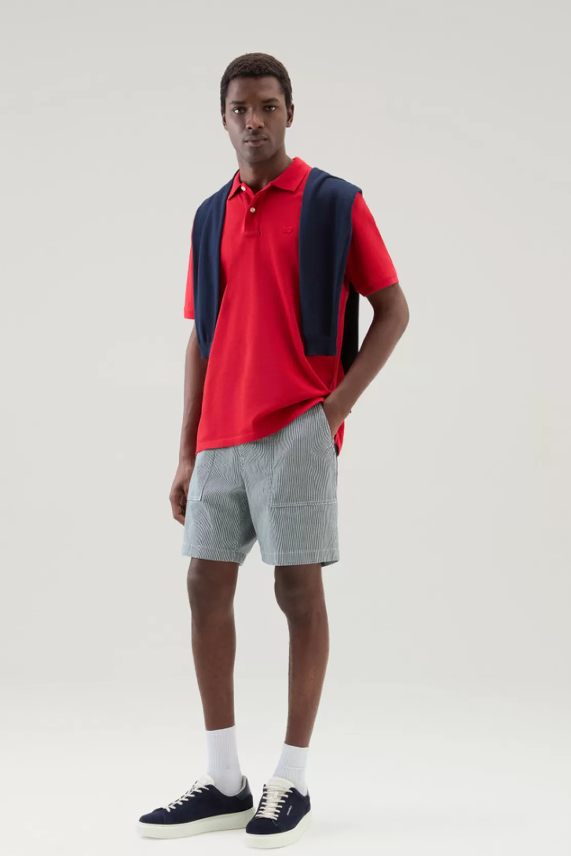 Woolrich Polo-Shirt Aus Piqué Aus Reiner Baumwolle Sky Red Outlet