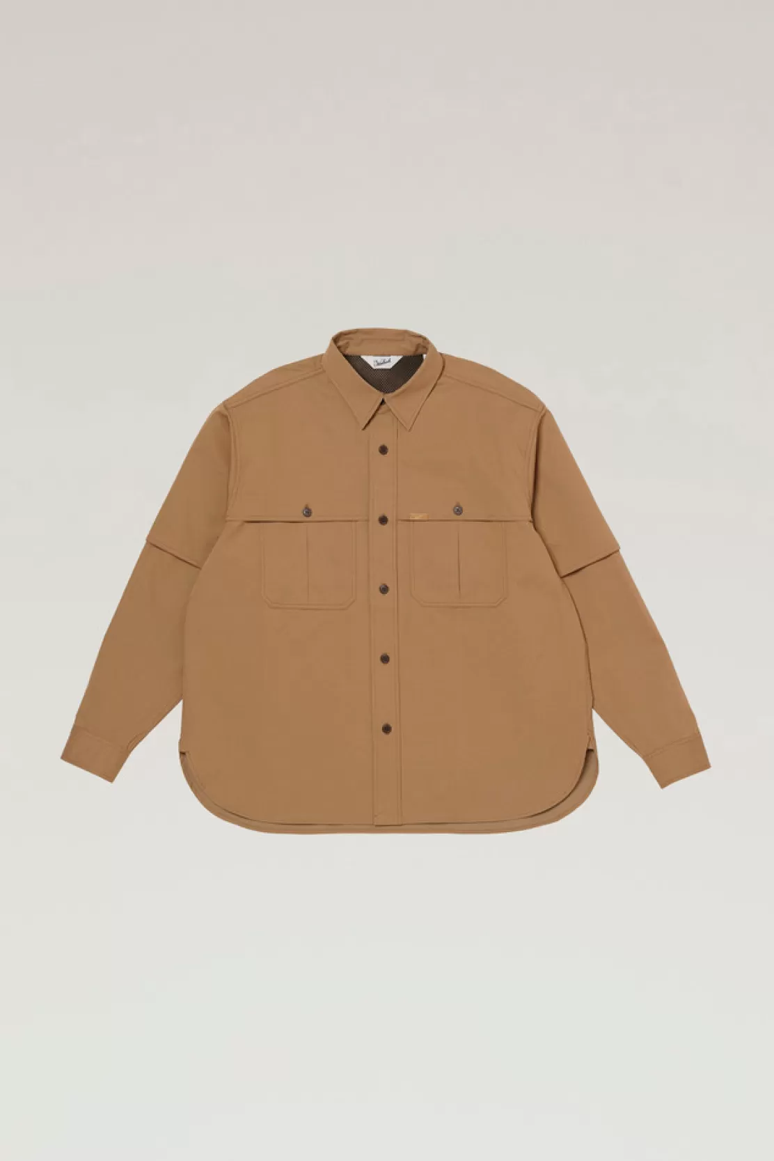 Woolrich Shirt Aus Cavalry-Twill-Baumwollmischung Beige Discount