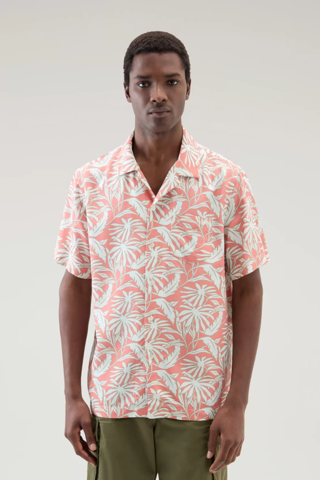 Woolrich Shirt Mit Tropischem Print Tropical Coral Sand Cheap