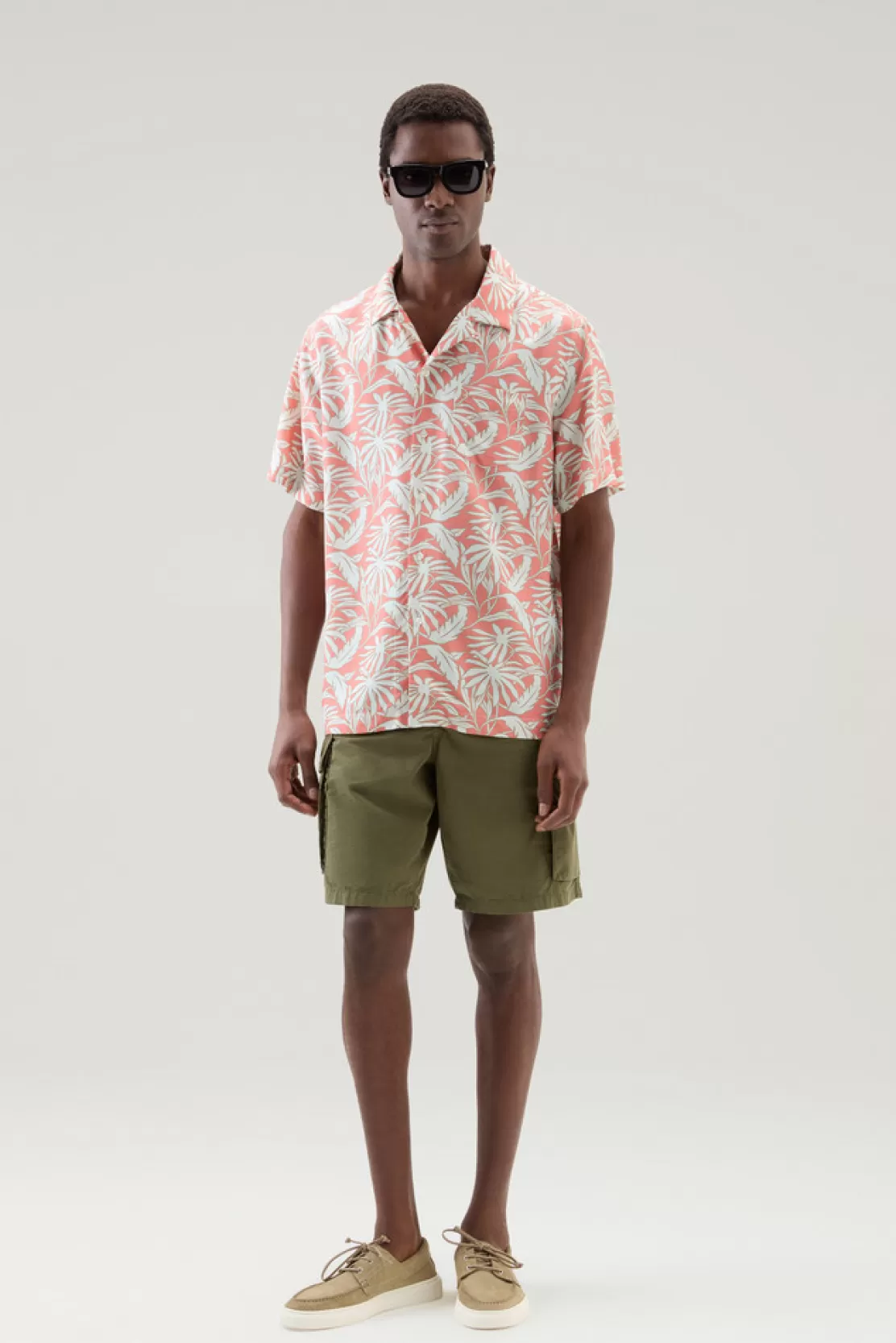 Woolrich Shirt Mit Tropischem Print Tropical Coral Sand Cheap