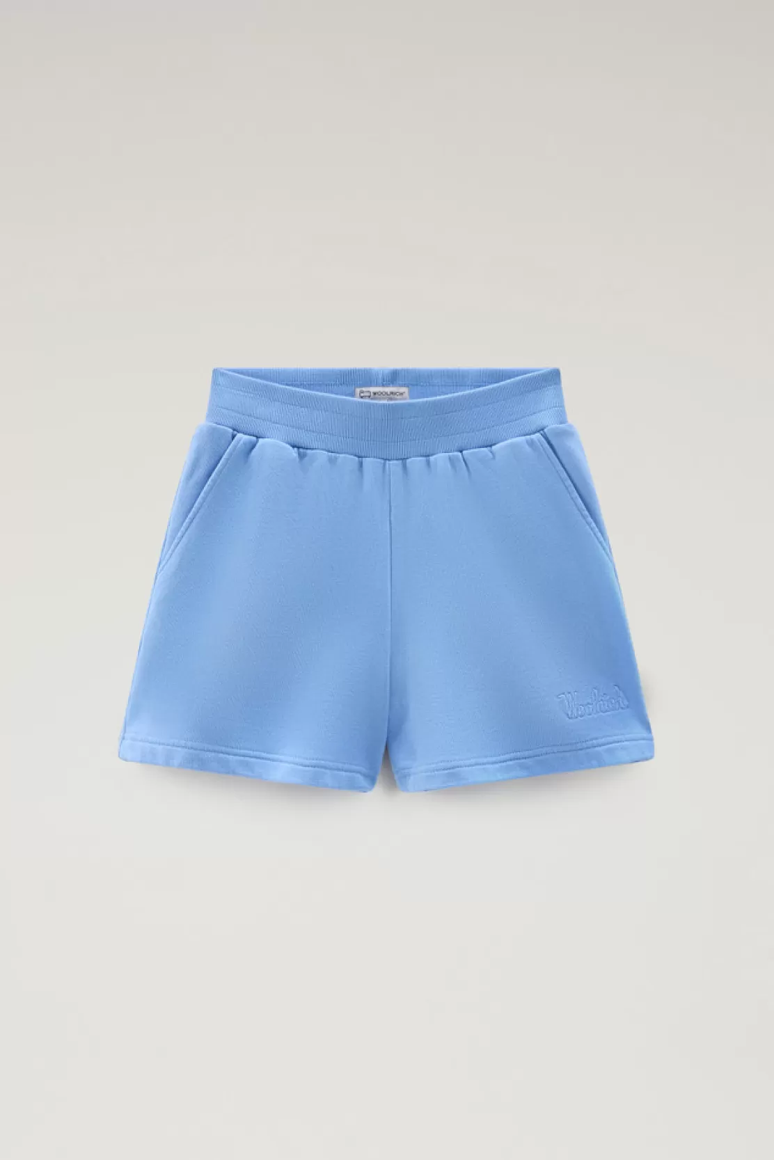 Woolrich Shorts Für Mädchen Aus Reiner Gebürsteter Baumwolle Sea Breeze Clearance