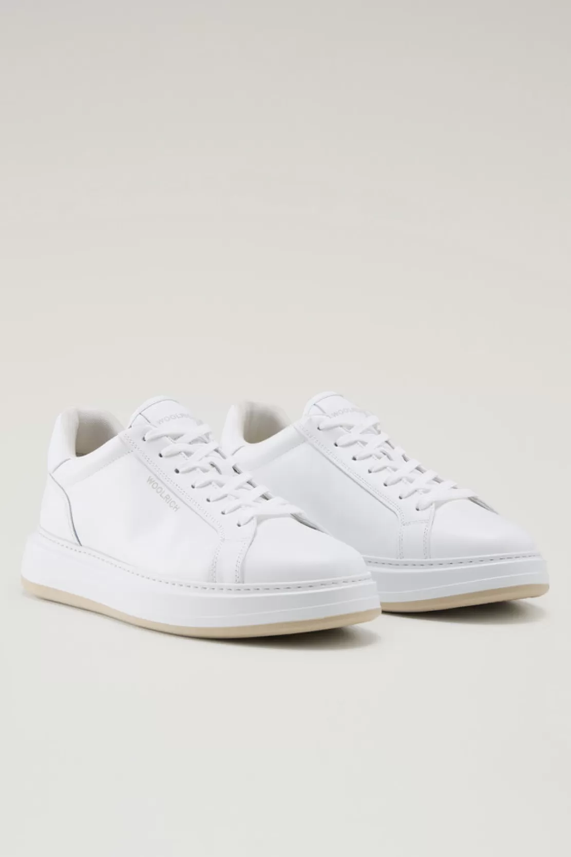 Woolrich Sneaker Arrow Aus Leder White Best