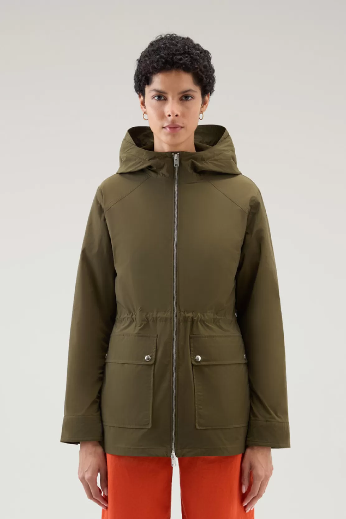 Woolrich Sommerjacke Aus Urban Touch Dark Green Outlet