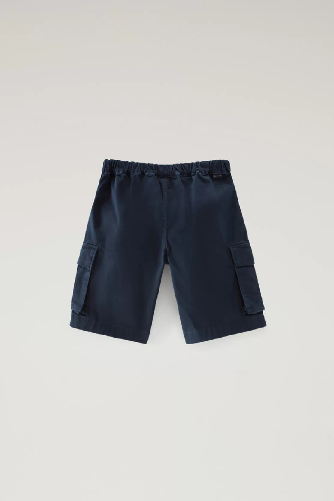 Woolrich Stückgefärbte Cargo-Shorts Aus Baumwoll-Stretch Für Jungen Melton Blue Best Sale