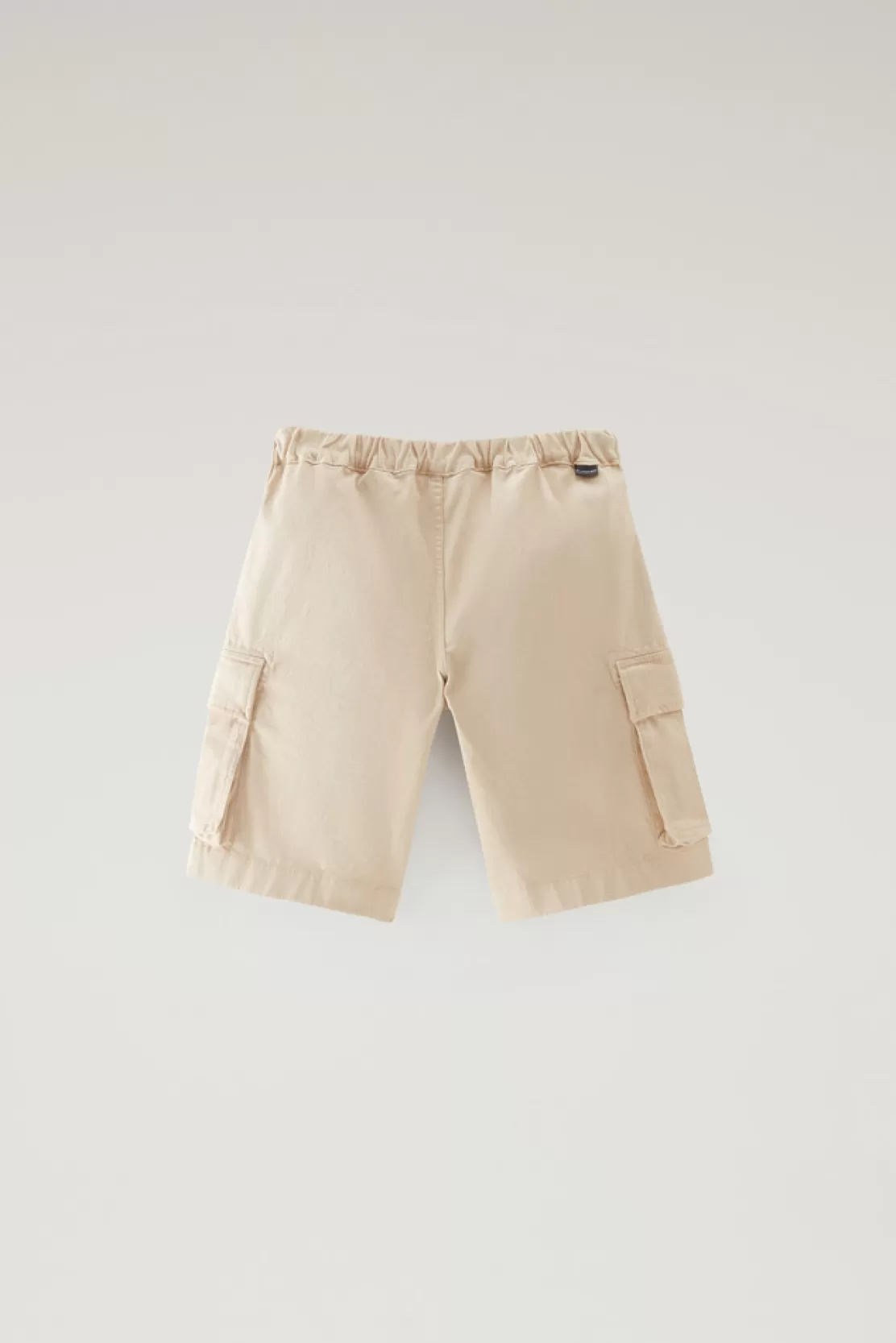 Woolrich Stückgefärbte Cargo-Shorts Aus Baumwoll-Stretch Für Jungen Beach Sand Best